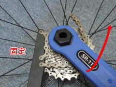 ロードバイクのホイール交換